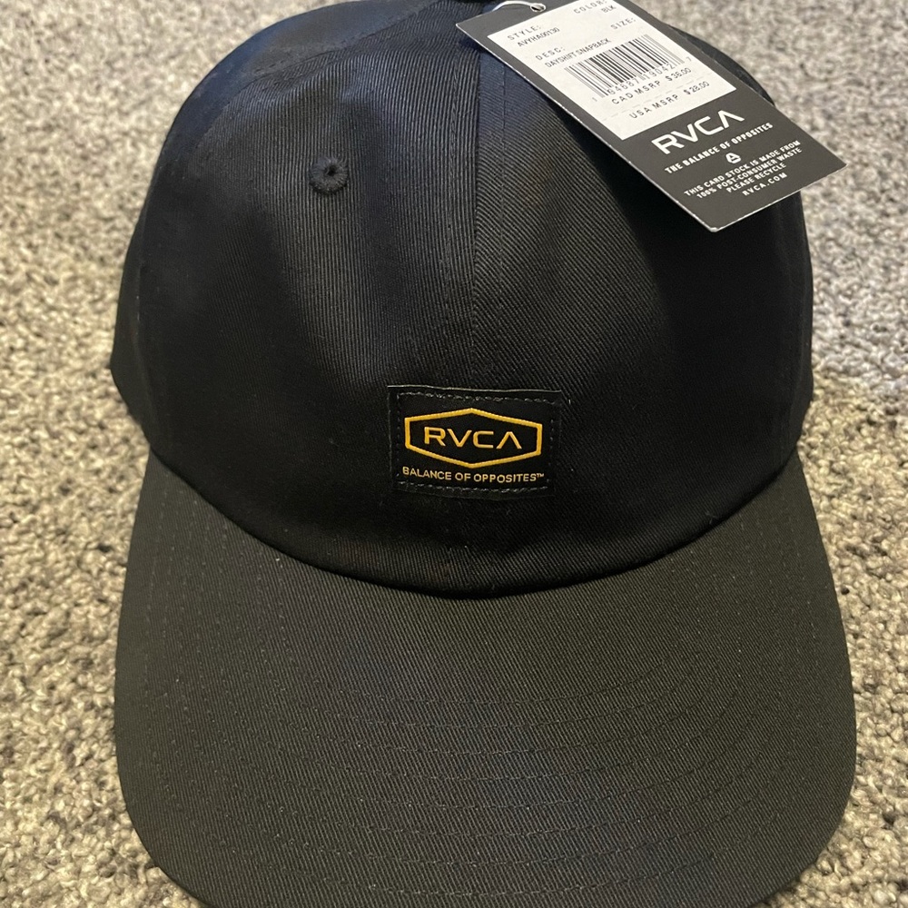 RVCA Recession day shift SnapBack hat cap
